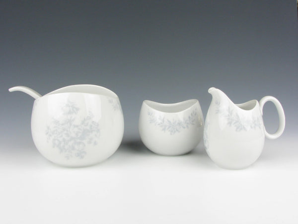 Vintage 1960s Raymond Loewy for Rosenthal Continental Rose Damask Dinnerware Set - 76 Pieces