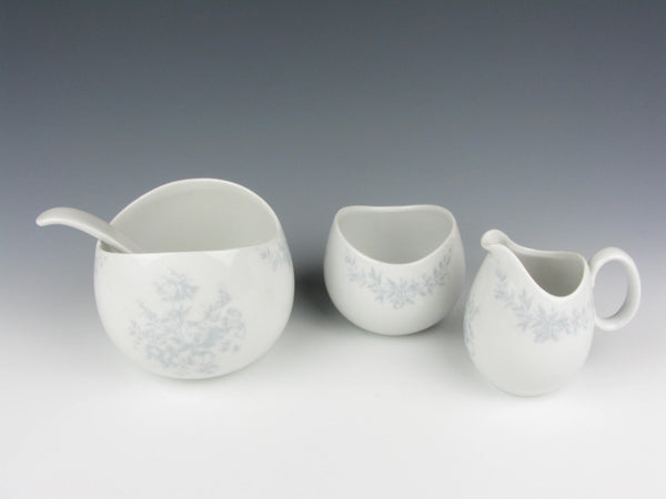 Vintage 1960s Raymond Loewy for Rosenthal Continental Rose Damask Dinnerware Set - 76 Pieces