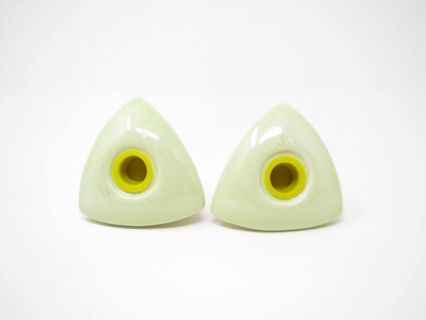 Vintage 1980s Ceramic Watermelon Shaped Salt & Pepper Shakers