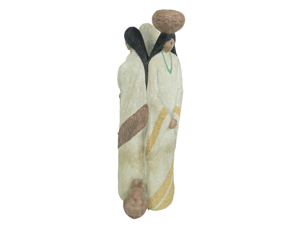 edgebrookhouse - Vintage 1988 Austin Productions Sculpture of Acoma Women "Earth Wind & Fire"