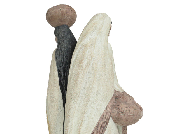 edgebrookhouse - Vintage 1988 Austin Productions Sculpture of Acoma Women "Earth Wind & Fire"