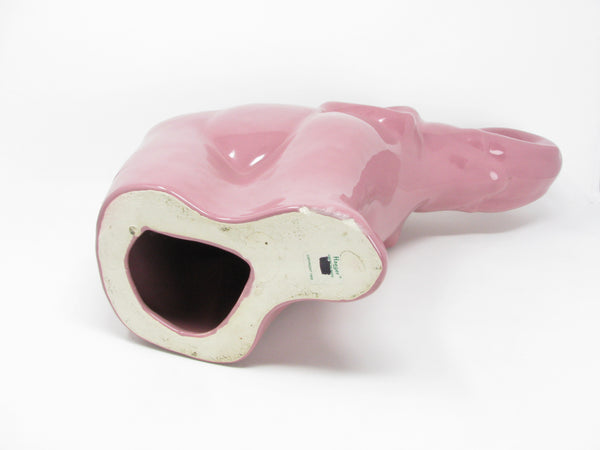 Vintage 1990s Haeger Pottery Pink Elephant Sculpture