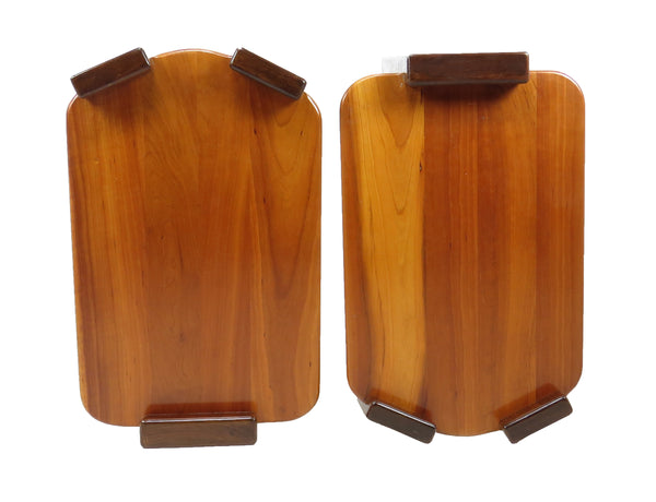 Vintage 3-Piece Walnut Occasional Tables Attributed to Mario Marenco Design for Mobil Girgi - Italy