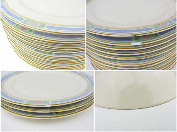 edgebrookhouse - Vintage Art Deco Community Noblesse Bavarian Porcelain Dinnerware Set - 93 Pieces