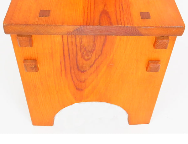 edgebrookhouse Vintage Arts and Crafts Inspired Pine Step Stool by Stanley L. Wahlquist