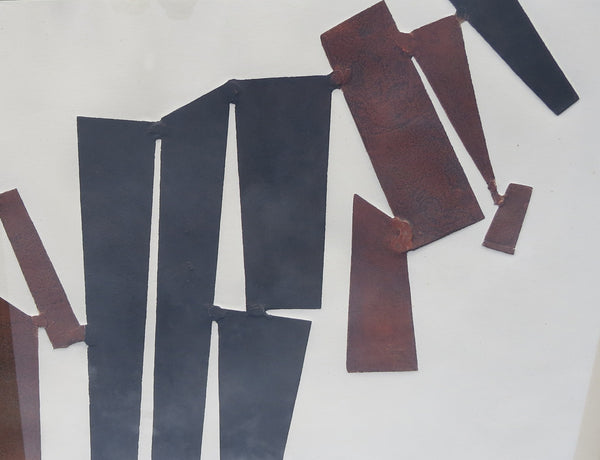 Beverly Pepper Abstract Relief Limited Edition Multi-Medium Lithograph - Signed and Numbered