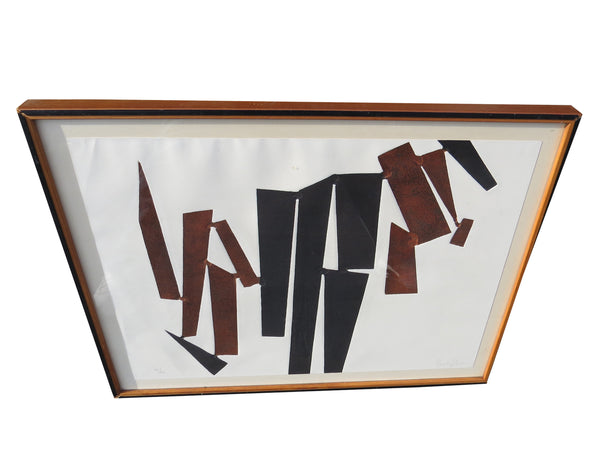 Beverly Pepper Abstract Relief Limited Edition Multi-Medium Lithograph - Signed and Numbered