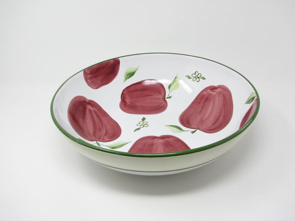 Vintage Block Barbara Eigen Large Strawberry Serving Bowl Made in Portugal