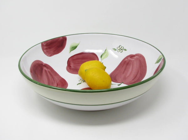 Vintage Block Barbara Eigen Large Strawberry Serving Bowl Made in Portugal