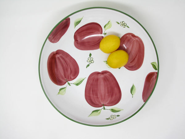 Vintage Block Barbara Eigen Large Strawberry Serving Bowl Made in Portugal