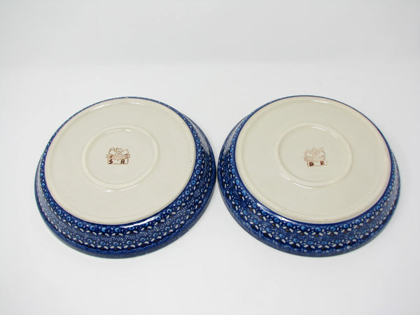 edgebrookhouse Vintage Boleslawiec Zaklady Ceramiczne Polish Pottery Pie Plates - 2 Pieces