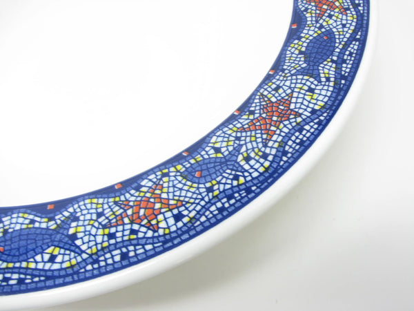 Vintage Brunelli Italy Mosaic Fish Ceramic Serving Bowl