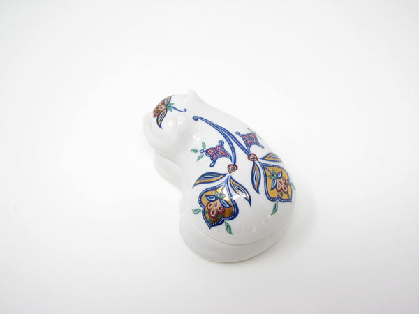 Vintage Byzantium Porcelain Cat Trinket Box by Elizabeth Arden