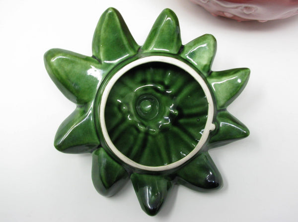 Vintage Cemar California Pottery Strawberry Lidded Cookie Jar or Canister