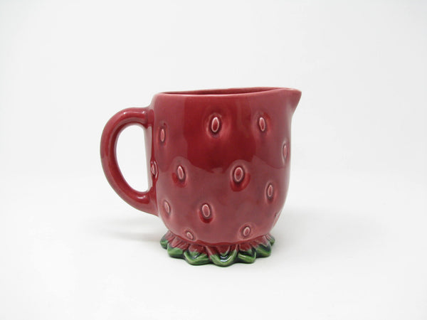 Vintage Cemar California Pottery Strawberry Small Milk Pitcher 794