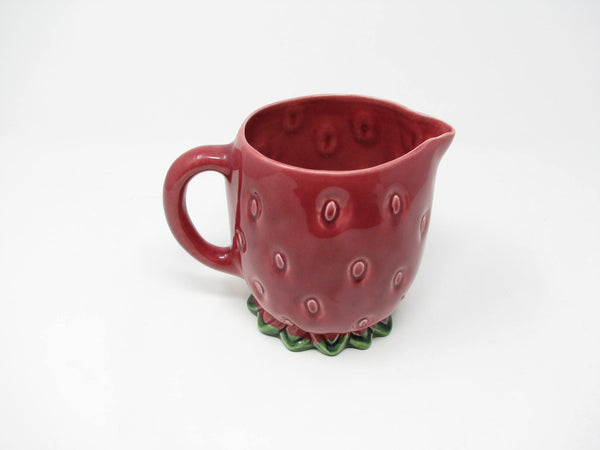 Vintage Cemar California Pottery Strawberry Small Milk Pitcher 794