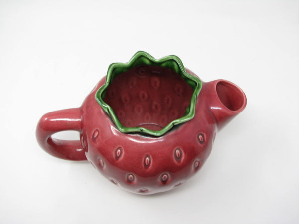 Vintage Cemar California Pottery Strawberry Pitcher 746