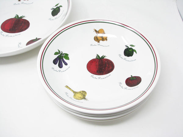 edgebrookhouse Vintage Pasta Primavera Serving Bowls Set Made in Portugal for Certified International - 5 Pieces