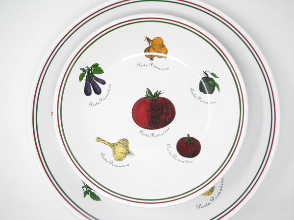 edgebrookhouse Vintage Pasta Primavera Serving Bowls Set Made in Portugal for Certified International - 5 Pieces