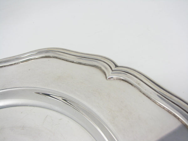 Vintage Cohr Denmark Silver Plated Scalloped Service Plate