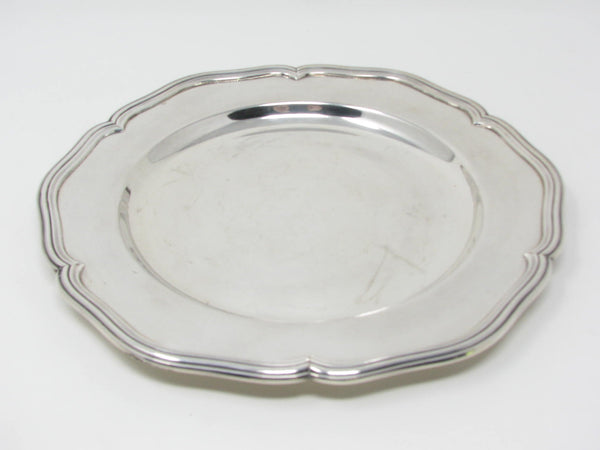 Vintage Cohr Denmark Silver Plated Scalloped Service Plate