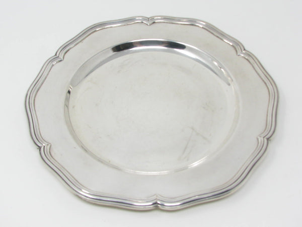 Vintage Cohr Denmark Silver Plated Scalloped Service Plate