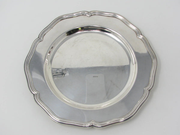 Vintage Cohr Denmark Silver Plated Scalloped Service Plate