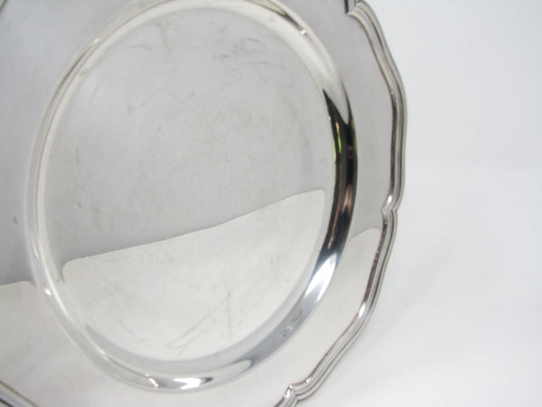 Vintage Cohr Denmark Silver Plated Scalloped Service Plate