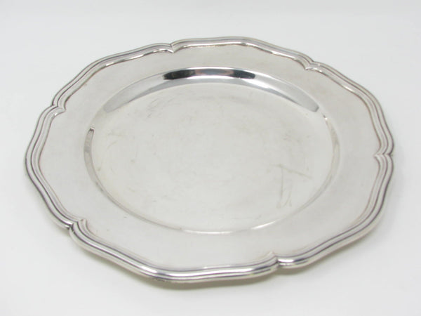 Vintage Cohr Denmark Silver Plated Scalloped Service Plate