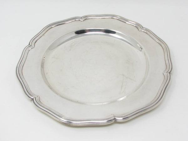 Vintage Cohr Denmark Silver Plated Scalloped Service Plate