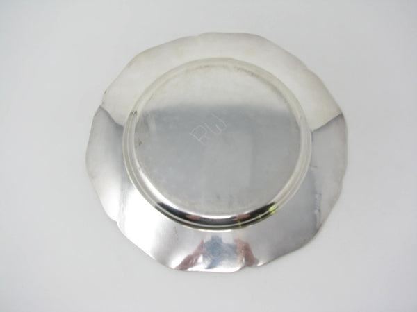 Vintage Cohr Denmark Silver Plated Scalloped Service Plate