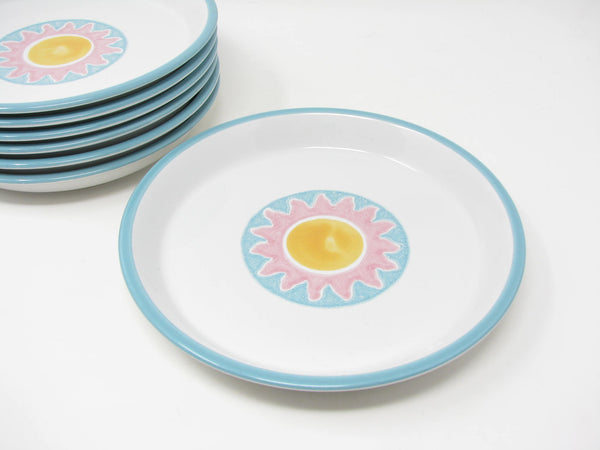 Vintage Dansk Costa Del Sol Stoneware Salad Plates - 7 Pieces