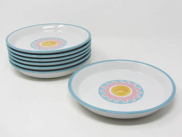 Vintage Dansk Costa Del Sol Stoneware Salad Plates - 7 Pieces