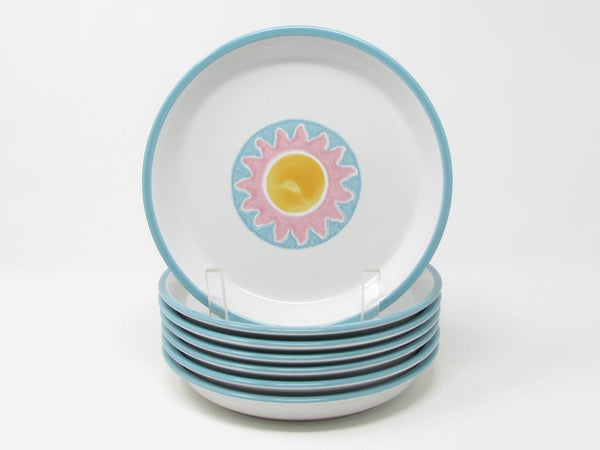 Vintage Dansk Costa Del Sol Stoneware Salad Plates - 7 Pieces