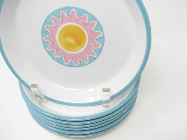Vintage Dansk Costa Del Sol Stoneware Salad Plates - 7 Pieces