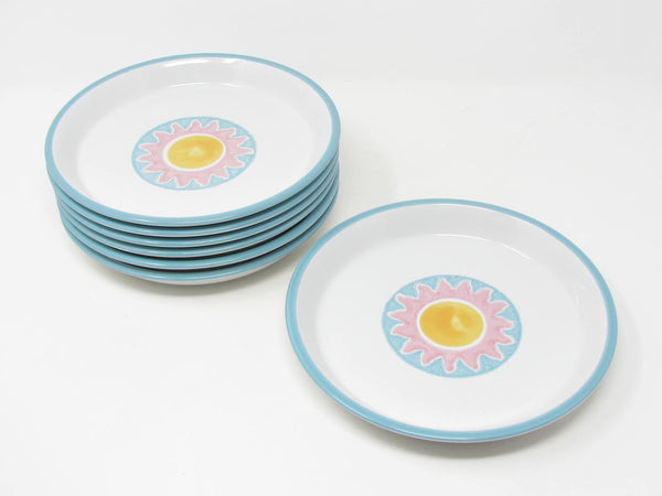 Vintage Dansk Costa Del Sol Stoneware Salad Plates - 7 Pieces
