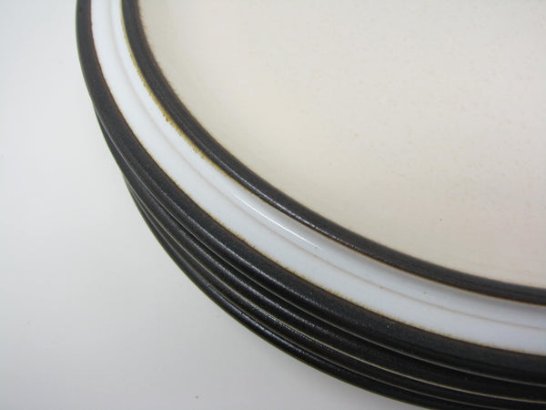 Vintage Denby England Madrigal Stoneware Dinner Plates - 4 Pieces