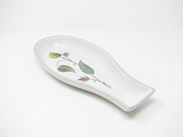 Vintage Denby England Spring Stoneware Celery Serving Dish Designed by Albert Colledge