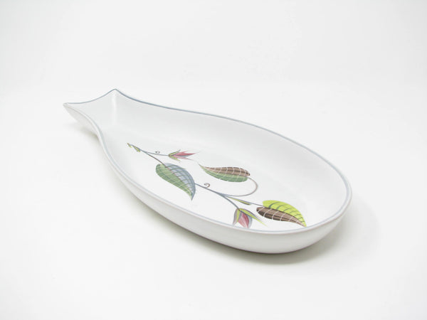 Vintage Denby England Spring Stoneware Celery Serving Dish Designed by Albert Colledge