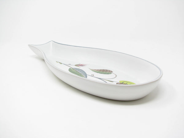 Vintage Denby England Spring Stoneware Celery Serving Dish Designed by Albert Colledge