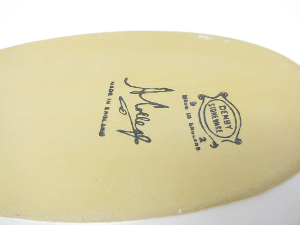 Vintage Denby England Spring Stoneware Celery Serving Dish Designed by Albert Colledge