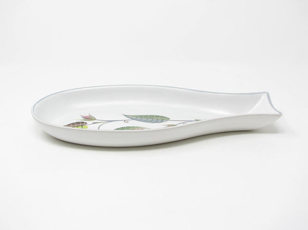 Vintage Denby England Spring Stoneware Celery Serving Dish Designed by Albert Colledge