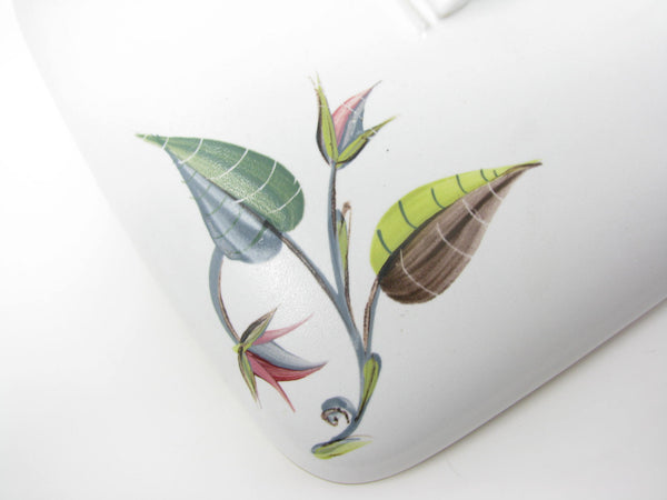 Vintage Denby England Spring Stoneware Covered Divided Serving Dish Designed by Albert Colledge