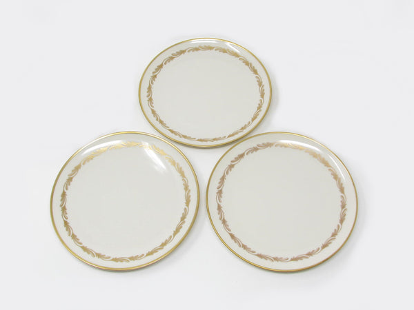 edgebrookhouse - Vintage Franciscan Arcadia Gold Cream Soup Saucers - 3 Pieces