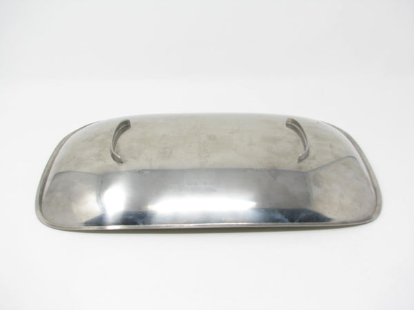 edgebrookhouse - Vintage Gabis Sweden Stainless Steel Footed Tray with Modern Form