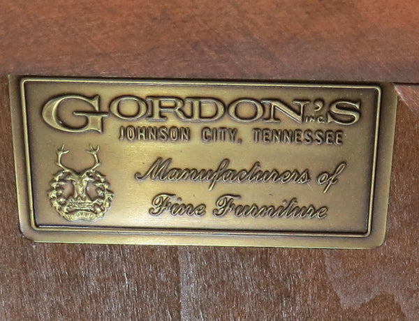 edgebrookhouse - Vintage Gordon's Walnut Stools / Ottomans on Casters - a Pair