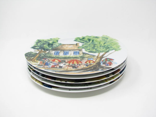 Vintage Guy Buffet Perigord Porcelain Dinner Plates - 5 Pieces