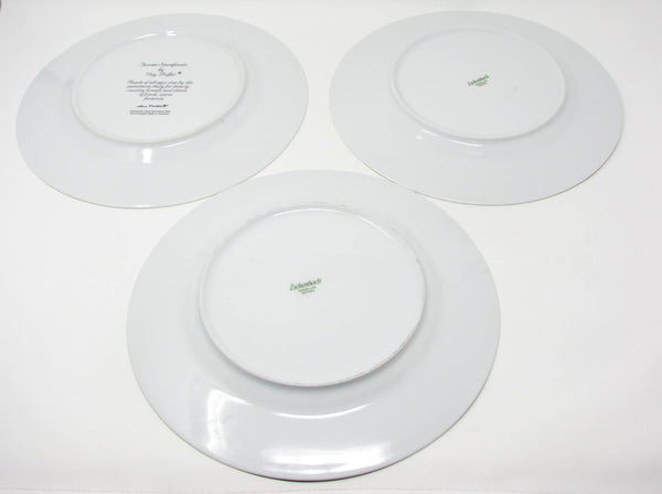 Vintage Guy Buffet Tuscan Storefronts Italian Scenes Porcelain Dinner Plates - 3 Pieces