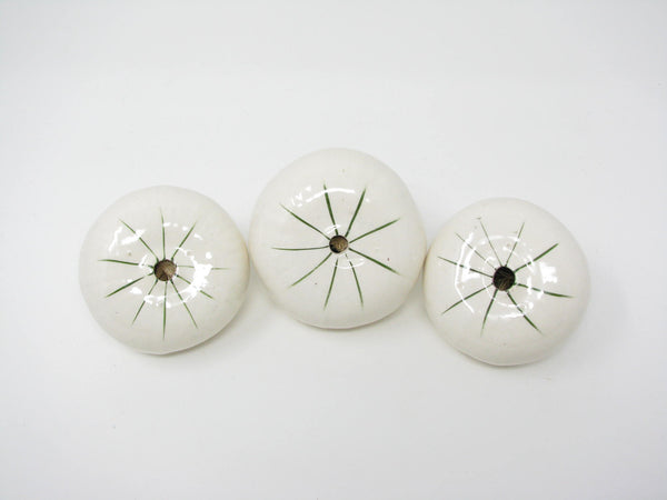 edgebrookhouse Vintage Hand-Painted Ceramic Onions - 3 Pieces