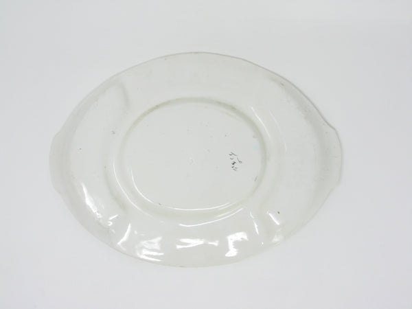 Vintage Hand-Painted Italian Ceramic Divided Serving Platter with Deviled Eggs Compartments
